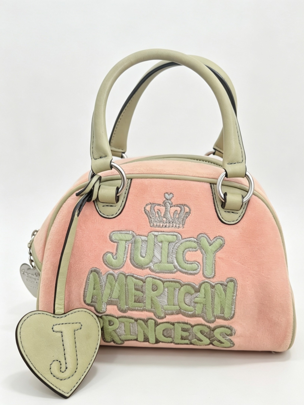Juicy Couture Pink & Cream 'Juicy American Princess' Mini Satchel